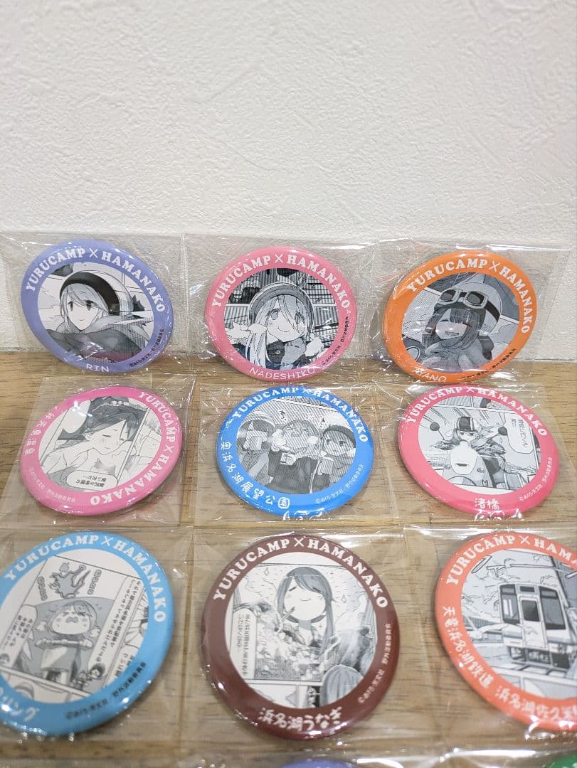 ゆるキャン△ 缶バッジ 浜名湖 限定 コラボ 12種類セット コンプリート