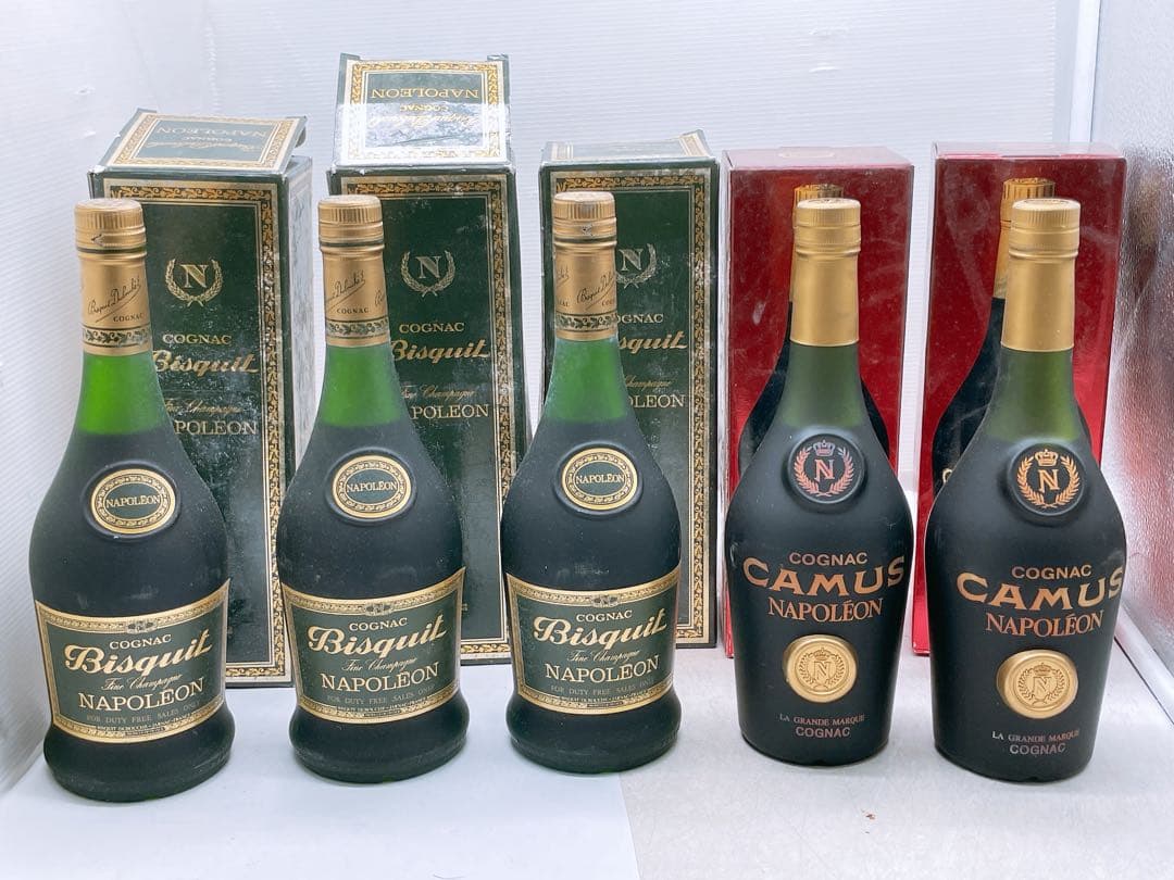 【5本】未開栓 古酒 NAPOLEON ナポレオン コニャック　グリーンボトル ブランデー モネ ナポレオン コニャック MONNET NAPOLEON COGNAC 700ml