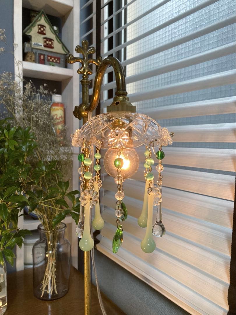 ミニシャンデリア　（メロンドロップ）　フランスアンティーク　1920年 ミニシャンデリア （メロンドロップ） フランスアンティーク 1920年